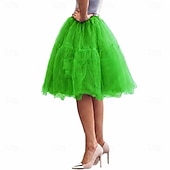 abordables jupon-Jupe à cerceaux Tutu Sous jupe Années 1950 Rétro Vintage Princesse Adulte Femmes Bal de promo Tenue de soirée Cocktail Se déguiser