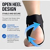 economico Bretelle &amp; Supporti-Ultra-Thin Breathable Ankle Support Brace - Adjustable Compression Ankle Wrap with Open Heel - Lightweight Ankle Stabilizer for Sprain Recovery &amp; Daily Protection - Men &amp; Women