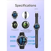 abordables Montres connectées-Montre connectée pour homme (répondre/passer des appels), bracelet d'activité avec écran tactile HD rond de 1,39 pouce, moniteur de fréquence cardiaque et de sommeil SpO2, étanche IP68, montre