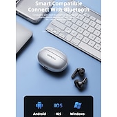 levne TWS Pravá bezdrátová sluchátka-Bezdrátová sluchátka Lenovo ThinkPlus, Bluetooth 5.3 sluchátka s potlačením hluku, HiFi stereo TWS sluchátka do uší s mikrofonem, nabíjecí pouzdro, sportovní sluchátka do uší pro iPhone a Android,
