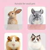 abordables Cuidado del cabello-3 peines de silicona para conejos, peines para mascotas pequeñas, peines para pelo de gato, cepillos para pelo de cobaya, herramienta de limpieza y cuidado del pelo, recortador de belleza, peine para
