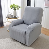 cheap Sofa Cover-Stretch Jacquard Reclining Couch Cover, Elastic Recliner Sofa Slipcover, Washable Dust-proof Furniture Protector for Kids Pets