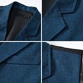 cheap Men's 1920s Costumes-Roaring 20s 1920s Retro Vintage Waistcoat The Great Gatsby Tweed Notched Lapels Fancy Dress Men's Cocktail Party Revival Wedding Party Adults' waistcoat