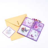  3D-Schmetterlings-Pop-up-Karte, große Blumengrußkarte in einer Schachtel, handgefertigtes Geschenk für Frauen, Mütter, Omas, Ehefrauen – perfekt zum Muttertag, Geburtstag, Jahrestag, als