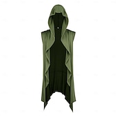 abordables Ropa de calle-Retro Antiguo Medieval Renacimiento Sudadera Chaleco Sin Mangas Arquero Ranger Disfraz Hombre Fantasía Víspera de Todos los Santos Carnaval Feria del Renacimiento LARP Adulto Chalecos