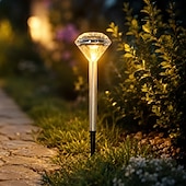 economico Illuminazione vialetto-1 pezzo 3 W Luci solari a LED Creativo Impermeabile Decorativo Luce Calda Bianco Multicolore 3.2 V Illuminazione Esterna Piscina Cortile 1 Perline LED