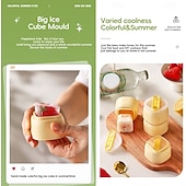 cheap Ice Cube Tray-4 Pcs Silicone Ice Cube Trays with Lids and Popsicle Sticks, Large Ice Cube Mold, Easy Release Stackable Ice Maker for Whiskey, Bourbon, Cocktails, Iced Coffee, Juice, Smoothies, Homemade Popsicles