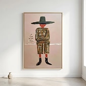 cheap People Paintings-Mintura Handpainted Figures Oil Painting On Canvas Wall Art Modern Decoration Abstract Picture For Home Hotel Decor Rolled Frameless Unstretched Painting