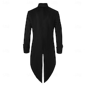 abordables Vêtements d&amp;#39;extérieur-Rétro Vintage Queue-de-pie Manches longues Prince Vampire Gentleman Déguisement Homme Fantaisie Halloween Carnaval Mascarade Foire de la Renaissance LARP Adulte Manteau