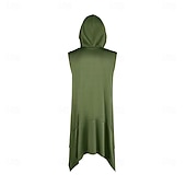 abordables Ropa de calle-Retro Antiguo Medieval Renacimiento Sudadera Chaleco Sin Mangas Arquero Ranger Disfraz Hombre Fantasía Víspera de Todos los Santos Carnaval Feria del Renacimiento LARP Adulto Chalecos
