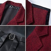 preiswerte Herren Kostüme der 1920er Jahre-Goldene Zwanziger 1920er Retro Vintage Weste Der große Gatsby Doppelreihiger Verschluss Fischgrät-Tweed Gekerbtes Revers Kostüm Herren Wiederbelebung Hochzeitsfeier Alltagstauglich Erwachsene Weste