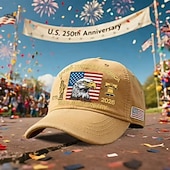  Cappello per il 250° anniversario degli Stati Uniti (1776-2026), con aquila calva patriottica. &berretto da baseball con bandiera americana ricamata e statua della libertà &Regalo commemorativo del