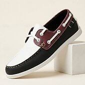 tanie Casualowe buty na sznurówki-klasyczne męskie buty żeglarskie, sznurowane, codzienne buty pokładowe do jazdy samochodem, podróży, na plażę, na wakacje i na co dzień