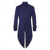 abordables Vêtements d&amp;#39;extérieur-Rétro Vintage Queue-de-pie Manches longues Prince Vampire Gentleman Déguisement Homme Fantaisie Halloween Carnaval Mascarade Foire de la Renaissance LARP Adulte Manteau