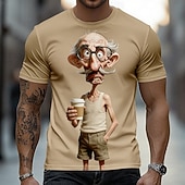  Per uomo Ombre Vecchio Uomo Maglietta Manica Corta maglietta Stampa 3D Girocollo Camicia Divertente Casuale Quotidiano Streetwear Blu verde 1# Verde Estate Primavera Abbigliamento S M L XL 2XL 3XL