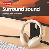 cheap TWS True Wireless Headphones-Lenovo Noise Cancelling Headphones Over Ear, Hi-Fi Stereo Wireless Bluetooth Headset, Foldable &amp; Comfortable Design with Built-in Mic for Travel, Home Office, PC, Smartphone