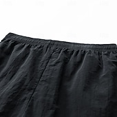 cheap Classic-Men's Lightweight Cargo Shorts Comfort Waist Tactical Cargo Shorts Casual Shorts Drawstring Pocket Elastic Waist Plain Quick Dry Knee Length Outdoor Streetwear Daily Wear Fashion Streetwear Black
