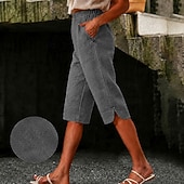  jeans da donna pantaloni capri in denim vacanza capri basic vita alta comodi comodi anelastici vacanza formale abbigliamento quotidiano nero blu navy azzurro cielo estate primavera vestibilità regolare