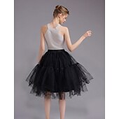abordables jupon-Jupe à cerceaux Tutu Sous jupe Années 1950 Rétro Vintage Princesse Adulte Femmes Bal de promo Tenue de soirée Cocktail Se déguiser