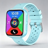 voordelige Smartwatches-Smartwatch voor mannen en vrouwen, 1,81 inch HD touchscreen fitness tracker met hartslag- en slaapmonitor, Bluetooth-belfunctie, ademende geperforeerde sportband, IP68 waterdicht.
