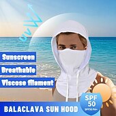 economico riscaldamento e raffreddamento-Set di 3 passamontagna traspiranti e rinfrescanti con protezione solare UV, copertura completa della testa per uomo e donna, ideale per escursionismo, pesca e attività all'aperto. Design versatile 3