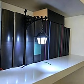 preiswerte Dekorative Lichter-Bibliothekslaterne – dekorative Bücherregalbeleuchtung, wiederaufladbar, mit Fernbedienung, für Bücherwürmer, antike LED-Leseecke als Dekoration für Arbeitszimmer und Bibliothek