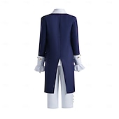 cheap Outfits-Set Retro Vintage 18th Century Coat Pants Vest Long Sleeves George Washington Alexander Hamilton Fancy Dress Men's Halloween Carnival Performance Adults' Coat Vest Shirt