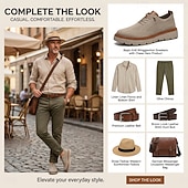 economico Scarpe Casual con Lacci-Sneakers casual da uomo in maglia: scarpe comode e traspiranti con lacci, calzature eleganti e casual ideali per passeggiate in città, viaggi e per tutti i giorni.