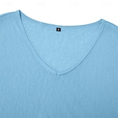 preiswerte Fitness Tank-Tops-Herren Ärmelloses Shirt Unterhemd Ärmellos V Ausschnitt Sommer Einfach Mode Basic Lässig Schlank Weich Lässig Strand Urlaub Schwarz Weiß Blau Top T-Shirt für Herren