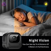 voordelige IP-netwerkcamera's voor binnen-1080p mini beveiligingscamera wifi draadloze binnencamera voor thuis, huisdieren en baby's met app voor weergave op afstand, nachtzicht, bewegingsdetectie, kleine nanny bewakingscamera, kleine