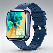 voordelige Smartwatches-Smartwatch voor mannen en vrouwen, 1,81 inch HD touchscreen fitness tracker met hartslag- en slaapmonitor, Bluetooth-belfunctie, ademende geperforeerde sportband, IP68 waterdicht.