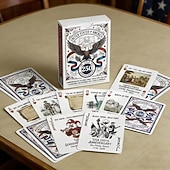  Carte da gioco commemorative del 250° anniversario degli Stati Uniti, edizione da collezione del quinquennio 1776-2026, mazzo storico patriottico degli Stati Uniti, regalo per gli amanti della storia