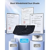 ieftine incalzire racire-Umbrelă de soare pentru parbriz auto, parasolar pliabil cu protecție UV pentru geamul din față, parasolar reflectorizant care blochează căldura, capac interior de răcire pentru mașini, SUV-uri și