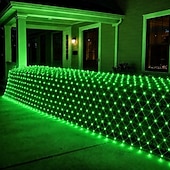 economico Luci con tensione della spina-Luci a rete a LED, ghirlanda decorativa per esterni, 6x4 m, 880 LED, luci a stringa per esterni, luci a rete per patio, giardino, siepi, recinzioni, decorazioni per esterni