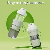 abordables Cuencos y Botellas de Viaje-Botella de agua portátil a prueba de fugas para perros, vaso de agua de viaje para perros, taza/bebida de viaje plegable