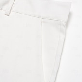 cheap Flare-Men's Trousers Dress Pants Flared Pants Suit Pants Pocket Elastic Waist Plain Comfort Soft Full Length Daily Outdoor Going out Fashion Casual White Khaki Stretchy
