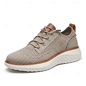 cheap Casual Lace-Up Shoes-Men's Casual Athletic Sneakers – Breathable Lightweight Comfort Shoes, Smart Casual Footwear for Office, Travel and Everyday Wear