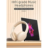 cheap TWS True Wireless Headphones-Lenovo Noise Cancelling Headphones Over Ear, Hi-Fi Stereo Wireless Bluetooth Headset, Foldable &amp; Comfortable Design with Built-in Mic for Travel, Home Office, PC, Smartphone