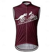 economico Giacche e gilet da uomo-Per uomo Gilet da ciclismo Maglia da Ciclismo Geometrico Senza Maniche Bicicletta Gilet / Panciotto Maglia Top con 3 tasche posteriori Asciugatura Rapida Tasca Posteriore Traspirante Gli sport Viola