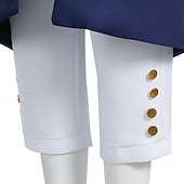 cheap Outfits-Set Retro Vintage 18th Century Coat Pants Vest Long Sleeves George Washington Alexander Hamilton Fancy Dress Men's Halloween Carnival Performance Adults' Coat Vest Shirt