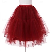 abordables jupon-Jupe à cerceaux Tutu Sous jupe Années 1950 Rétro Vintage Princesse Adulte Femmes Bal de promo Tenue de soirée Cocktail Se déguiser