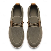 economico Scarpe Casual con Lacci-mocassini da uomo color kaki, scarpe casual traspiranti in maglia, scarpe comode e leggere per guidare, viaggiare e per l'uso quotidiano.