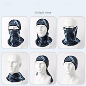 cheap Cycling Hats, Caps &amp; Bandanas-Neck Gaiter Neck Tube Cycling Cap  Bike Cap Balaclava UV Resistant Cycling Dust Proof Lightweight Soft Bike / Cycling Black White Royal Blue for Men's Adults' Mountain Bike / MTB Skiing Hunting