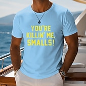  Herre-T-skjorte med «You're Killin' Me»-motiv, liten størrelse, morsomt filmsitat, grafikk, normal størrelse, slim fit, ferie, cruise, avslappet, streetwear, designerklær, s, m, l, xl, xxl, xxxl