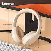 cheap TWS True Wireless Headphones-Lenovo Noise Cancelling Headphones Over Ear, Hi-Fi Stereo Wireless Bluetooth Headset, Foldable &amp; Comfortable Design with Built-in Mic for Travel, Home Office, PC, Smartphone