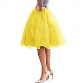 abordables jupon-Jupe à cerceaux Tutu Sous jupe Années 1950 Rétro Vintage Princesse Adulte Femmes Bal de promo Tenue de soirée Cocktail Se déguiser