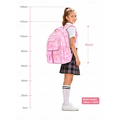 baratos Mochilas para Crianças e Adolescentes-Mochila Rosa para Meninas do Ensino Fundamental Mochila Fofa de Princesa com Armazenamento Multi-Compartimento e Design de Grande Capacidade para Volta às Aulas