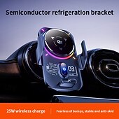 preiswerte Fahrzeughalter-Qi2 25W kabelloses Autoladegerät mit Halbleiterkühlung, magnetischer Schnellkühl-Handyhalterung, automatischer Klemmung und RGB-Beleuchtung, kompatibel mit iPhone 17/16/15/14, Samsung S26 und Android