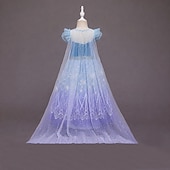 baratos Fantasias para meninas-Semana do Livro 2026 Rainha da Neve Gelado Princesa Elsa Vestidos Capa Vestido da menina de flor Fantasias Festa a fantasia for Para Meninas Crianças Natal Dia da Criança Baile de Máscaras Casamento