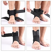 cheap Braces &amp; Supports-Ankle Brace with Dual Side Stabilizers - Adjustable Compression Ankle Support for Sports, Sprain Recovery &amp; Injury Prevention